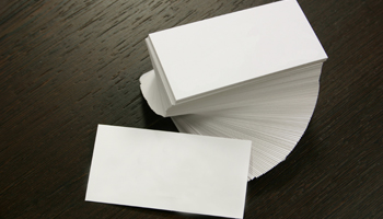 business cards blank stack desk design promo promotional items